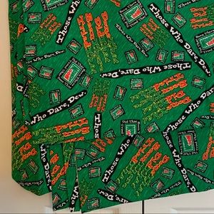 Mountain Dew vintage fabric